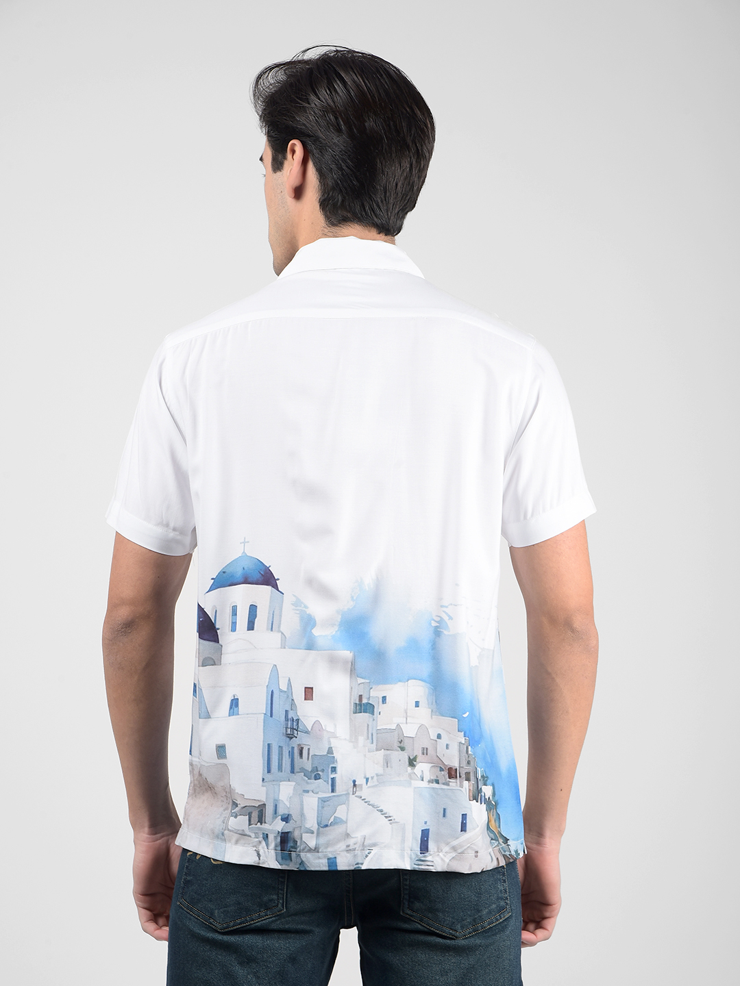 Numero Uno Men Graphic Print White Shirt